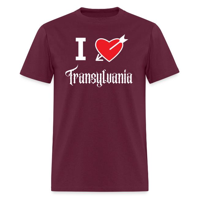 I love Transylvania (white letters version)