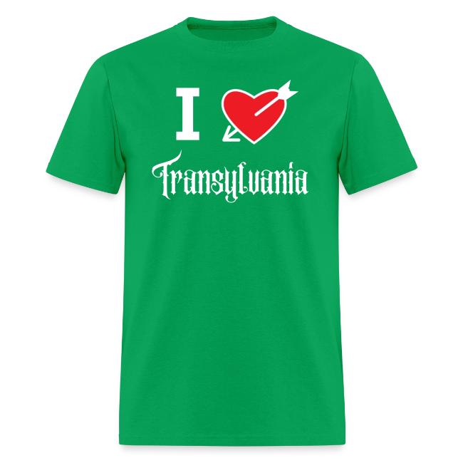 I love Transylvania (white letters version)