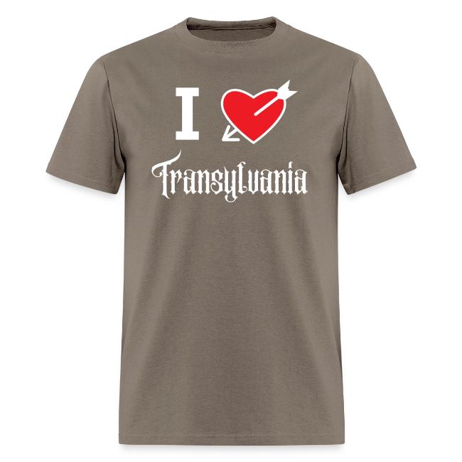 I love Transylvania (white letters version)