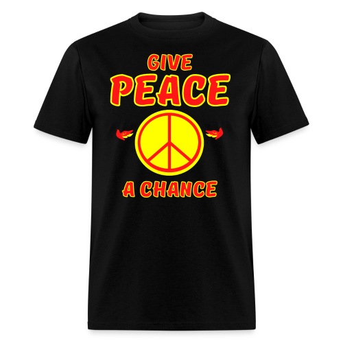 Give Peace A Chance | Peace Sign Dove Birds - Men's T-Shirt
