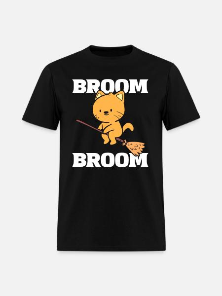 Broom Broom! Cat Groomer - Men's T-Shirt - black