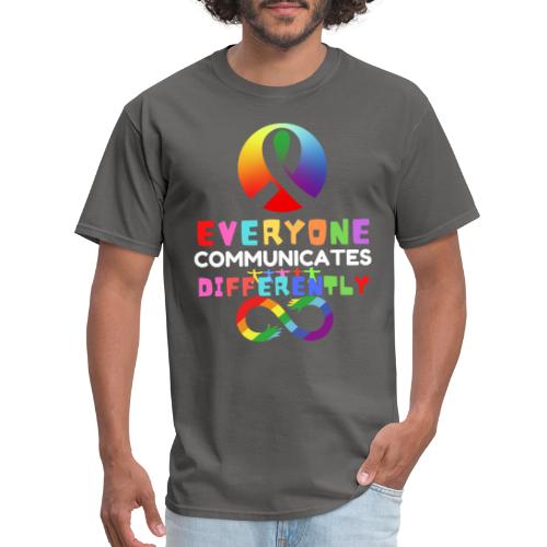Everyone Communicates Differently Autism - Men's T-Shirt