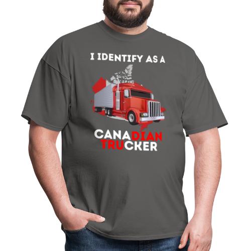 I Identify As A Canadian Trucker Freedom Convoy 22 - Men's T-Shirt