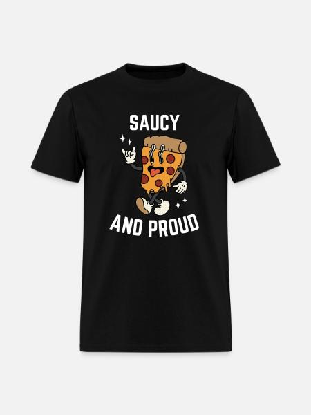 Saucy And Proud - Men's T-Shirt - black