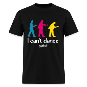 Genesis I Can't Dance Single Logo - T-shirt Homme - noir - Devant - Jose (178cm)