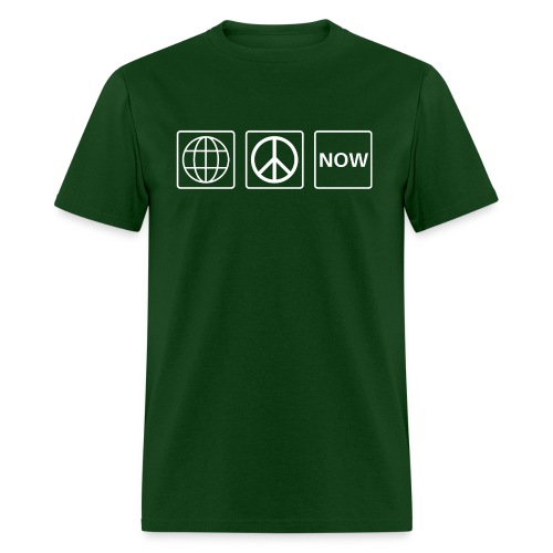 WORLD PEACE NOW (in symbols) - Men's T-Shirt