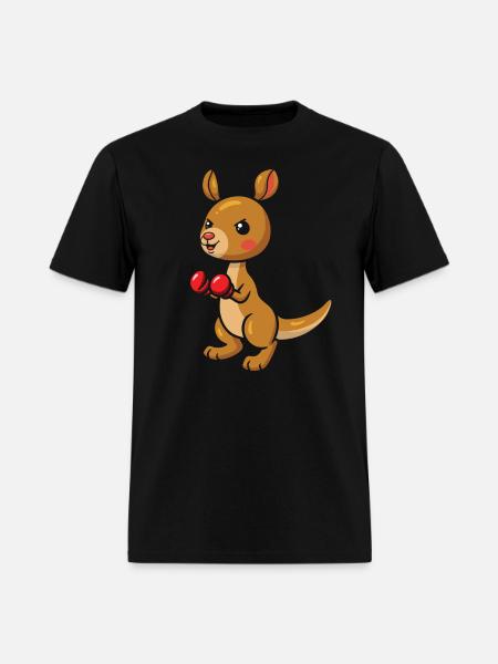 Cute Kangaroo Boxes Kangaroos - Men's T-Shirt - black