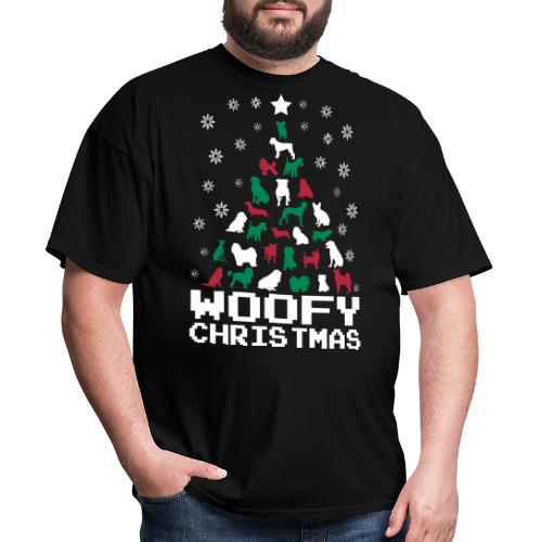 Woofy Christmas Tree - Men's T-Shirt