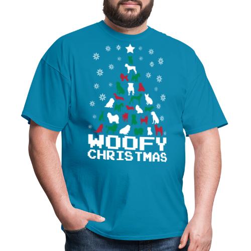 Woofy Christmas Tree - Men's T-Shirt