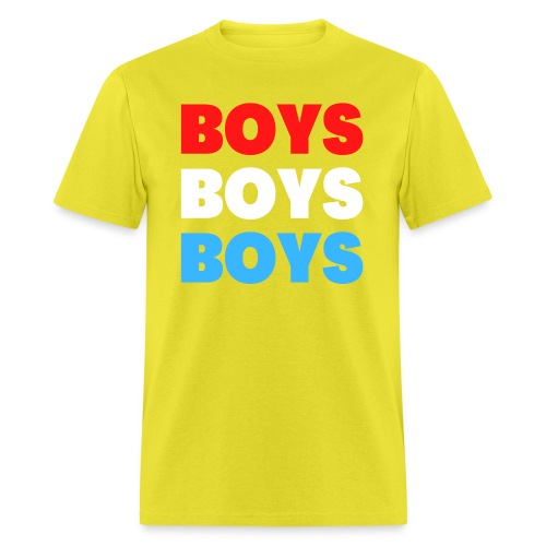 Boys Boys Boys Red White Blue - Men's T-Shirt