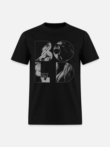 BOLD AS A LION - Men's T-Shirt - black