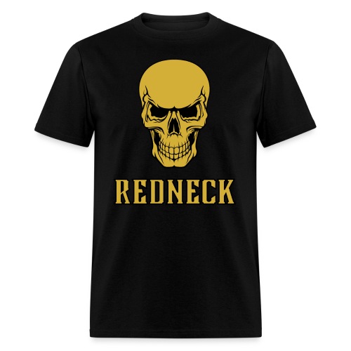 Redneck Skull (Gold color version) - Men's T-Shirt