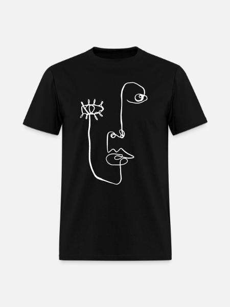 Face Line - Men's T-Shirt - black