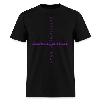 creativity - Men's T-Shirt - black - Front - Jose (178cm)