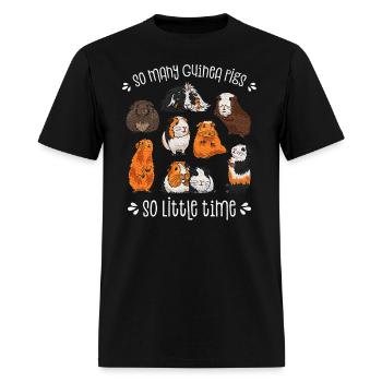 So Many Guinea Pig, So Little Time - Men's T-Shirt - black - Front - Jose (178cm)