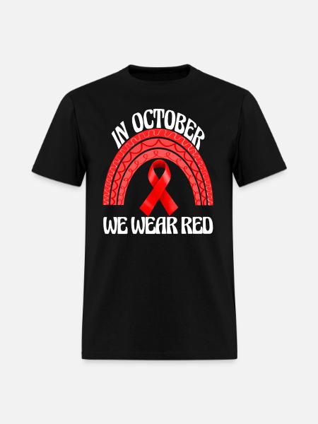 red white (1) - Men's T-Shirt - black