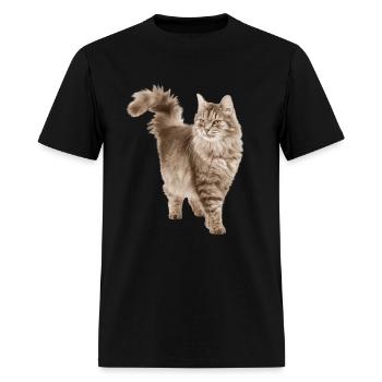 cat dress - Men's T-Shirt - black - Front - Jose (178cm)