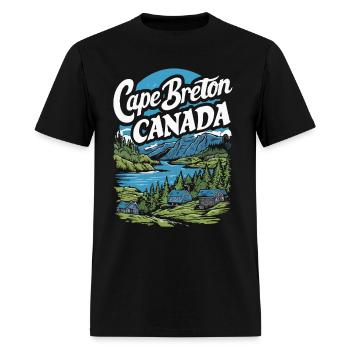 Cape Breton. - Men's T-Shirt - black - Front - Jose (178cm)