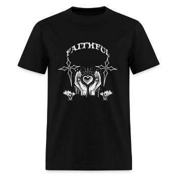 Faithful - Men's T-Shirt - black - Front - Jose (178cm)