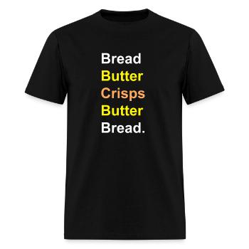 Bread Butter Crisps Butter Bread - Men's T-Shirt - black - Front - Jose (178cm)