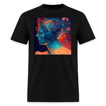 Music euphoria - Men's T-Shirt - black - Front - Jose (178cm)