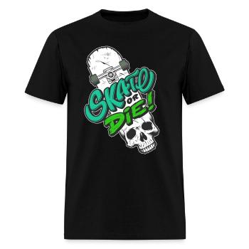 skat scull die t-shirt classique - Men's T-Shirt - black - Front - Jose (178cm)