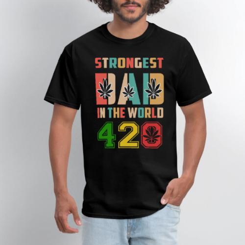 Chucklesome 420 Dad Loves Herb Weed Marijuana - Men's T-Shirt