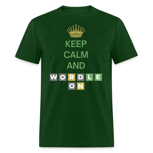 Keep Calm And Wordle On | Wordle Player Gift Ideas - Men's T-Shirt