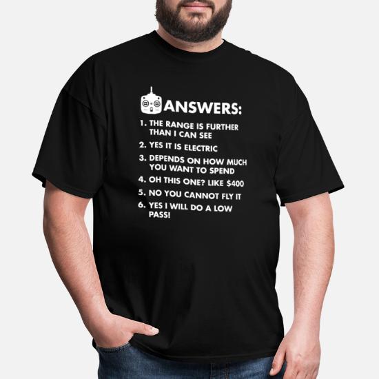 Rc Airplane Funny Questions' Men's T-Shirt | Spreadshirt