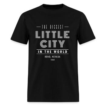 Reno Nevada - Biggest Little City In The World - Men's T-Shirt - black - Front - Jose (178cm)