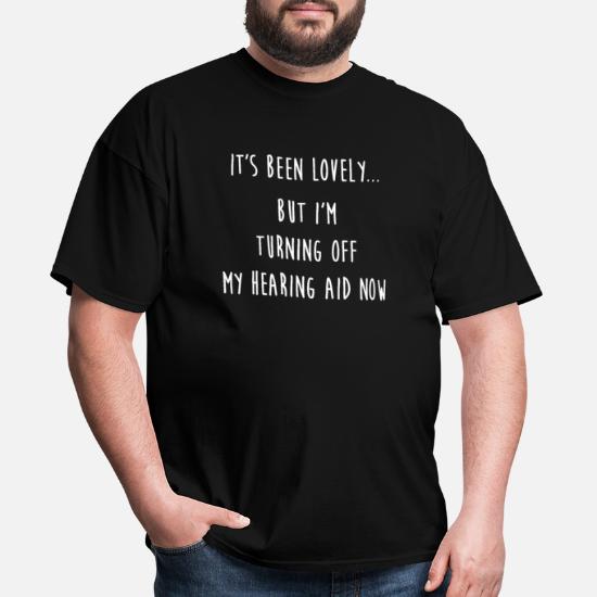 Funny Deaf Asl Hearing Aid Product Deaf Print' Men's T-Shirt | Spreadshirt