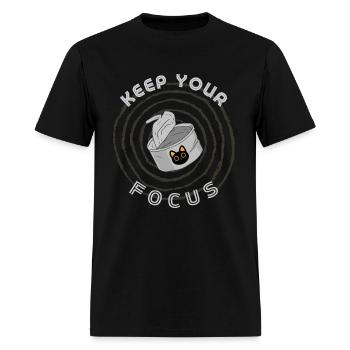 Keep Your Focus Surreal Eye Hypnotic Design - Men's T-Shirt - black - Front - Jose (178cm)