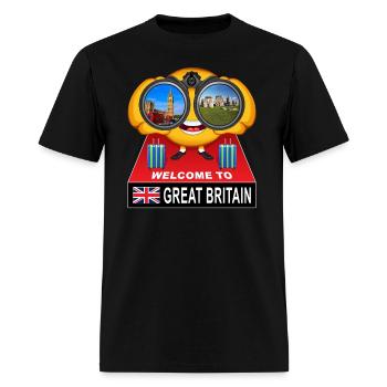 Welcome to Great Britain - Men's T-Shirt - black - Front - Jose (178cm)