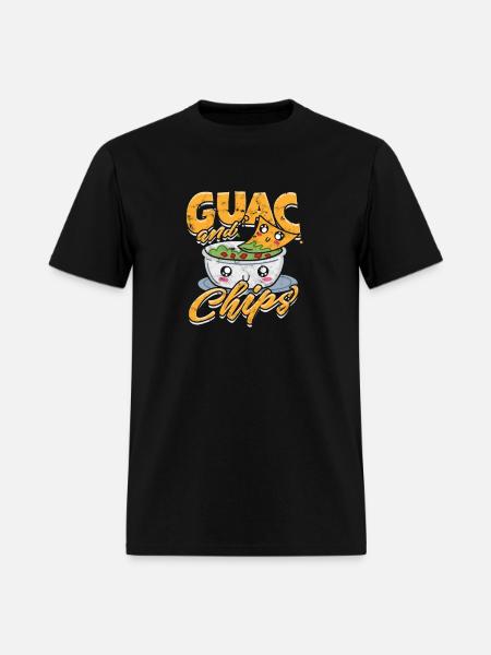Guac & chips - Avocado - Men's T-Shirt - black