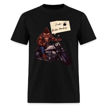 zombie Raider Monkey - Men's T-Shirt - black - Front - Jose (178cm)