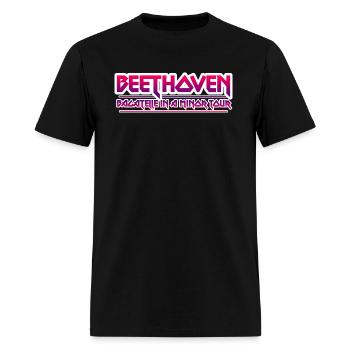 Beethoven. Metal Design. - Men's T-Shirt - black - Front - Jose (178cm)