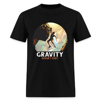 Gravity doesn't exist - Men's T-Shirt - black - Front - Jose (178cm)
