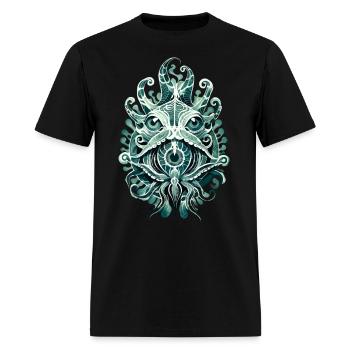 Ancient Depths Midnight - Cambrian Horror Eye - Men's T-Shirt - black - Front - Jose (178cm)
