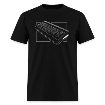 retro oldschool computer from 80s - Men's T-Shirt - black - Front - Jose (178cm)
