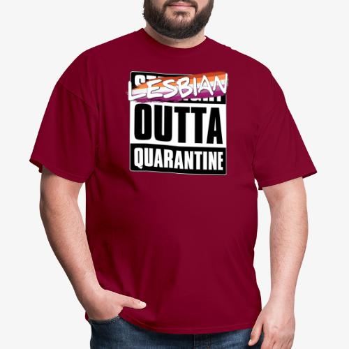Lesbian Outta Quarantine - Lesbian Pride - Men's T-Shirt