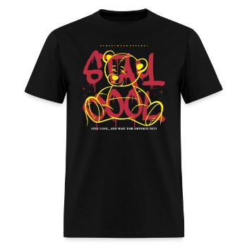 Millimade Gaming Stay Cool Bear Merch - Men's T-Shirt - black - Front - Jose (178cm)