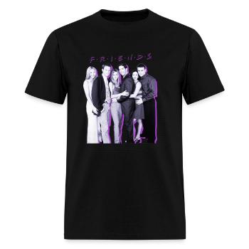Friends Vintage - Men's T-Shirt - black - Front - Jose (178cm)