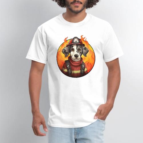 Dog Firefighter - Men's T-Shirt