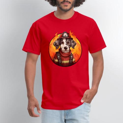 Dog Firefighter - Men's T-Shirt