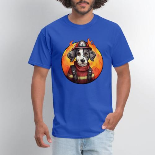 Dog Firefighter - Men's T-Shirt