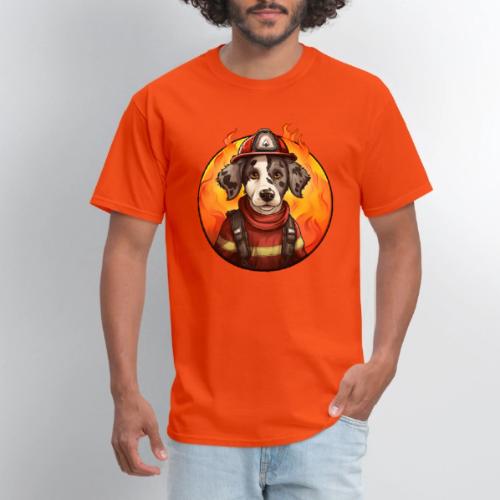 Dog Firefighter - Men's T-Shirt