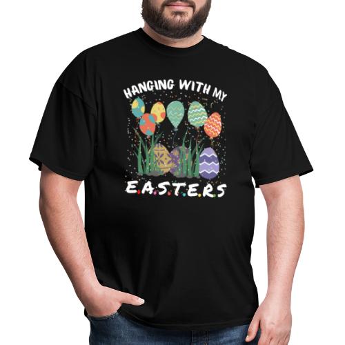 Hanging With My Easters Gnomies Funny Pajama - Men's T-Shirt