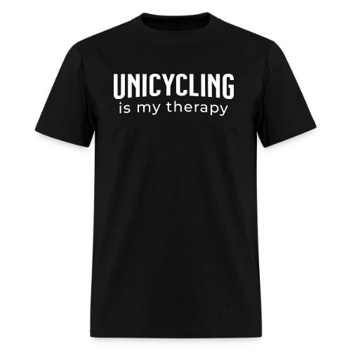 Unicycling Is My Thearpy - Men's T-Shirt