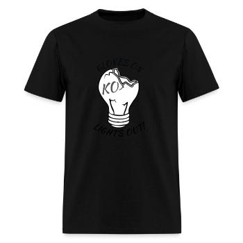 LIGHTS OUT - Men's T-Shirt - black - Front - Jose (178cm)