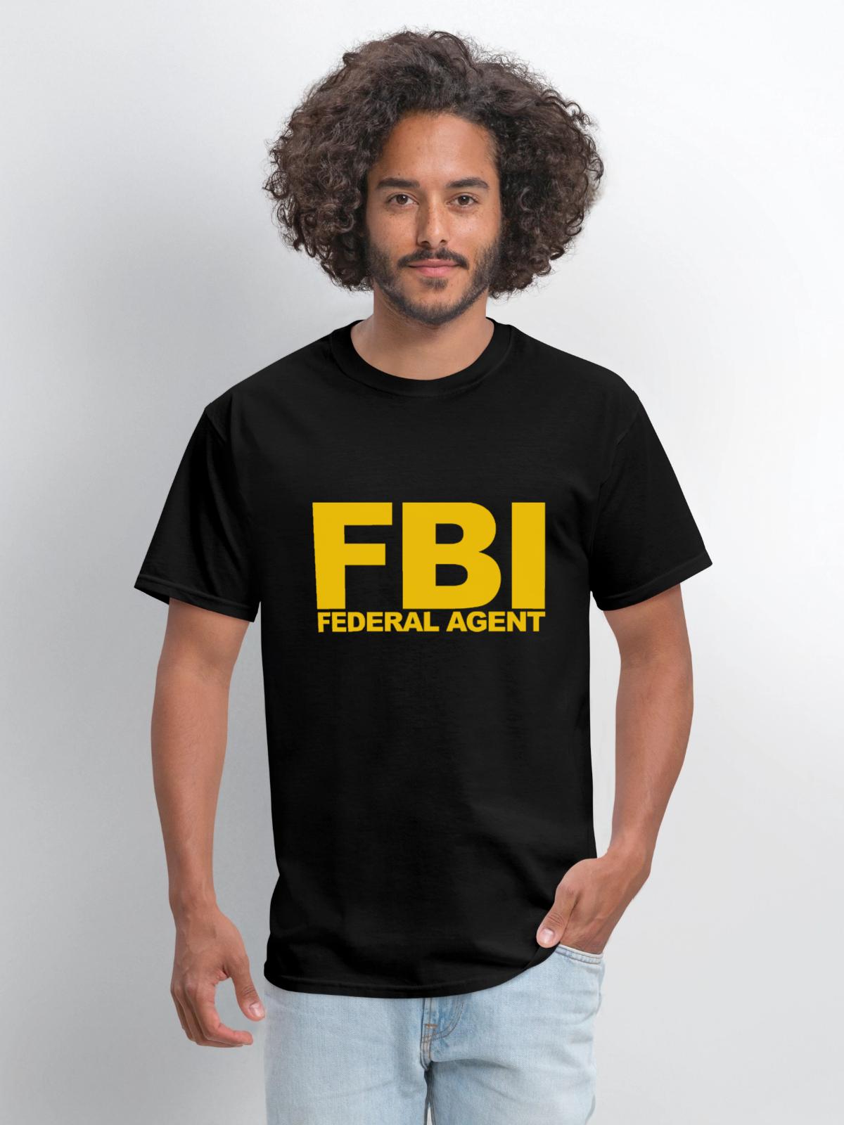 Fbi Federal Agent - Men's T-Shirt - black - Front - Jose (178cm)
